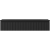 Mexen Rivel Badezimmerschrank 120 cm mit Waschbecken Vela, 1 Schublade, geriffelt, schwarz matt - 91A20-12023-1-BF71-W23M71