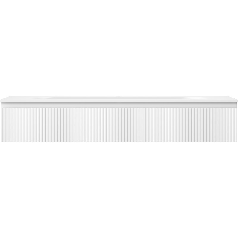 Mexen Rivel 140 cm vannitoakapp Vela kraanikausiga, 1 sahtel, sooneline, valge matt - 91A20-14023-1-BF01-W23M01
