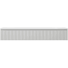Mexen Rivel szafka łazienkowa 140 cm z umywalką Vela, 1 szuflada, ryflowana , szara mat/biała mat - 91A20-14023-1-BF62-W23M01