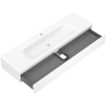 Mexen Rivel badkamerkast 160 cm met wastafel Vela, 1 lade, gefreesd, wit mat - 91A20-16023-1-BF01-W23M01