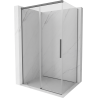 Mexen Rox cabine de douche coulissante 115 x 120 cm, transparent, métal canon - 8C2-115-120-95-00