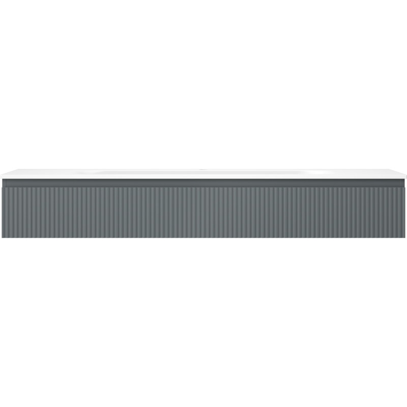 Mexen Rivel 160 cm vannitoakapp koos valamu Velaga, 1 sahtel, sooniline, grafiit matt/valge matt - 91A20-16023-1-BF66-W23M0
