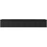 Mexen Rivel Badezimmerschrank 160 cm mit Waschbecken Vela, 1 Schublade, gerillt, schwarz matt - 91A20-16023-1-BF71-W23M71