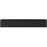 Mexen Rivel badkamerkast 160 cm met wastafel Vela, 1 lade, gegroefd, zwart mat - 91A20-16023-1-BF71-W23M71