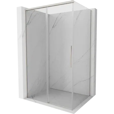 Mexen Rox cabine de douche coulissante 120 x 100 cm, transparent, nickel brossé - 8C2-120-100-97-00
