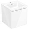 Mexen Orio armoire de salle de bain 45 cm avec lavabo Otis, 1 tiroir, blanc brillant - 91A10-04547-1-BF00-W18M00