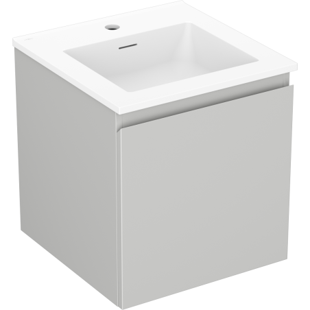 Mexen Orio armoire de salle de bain 45 cm avec lavabo Otis, 1 tiroir, gris mat/blanc mat - 91A10-04547-1-BF62-W18M01