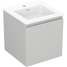 Mexen Orio armoire de salle de bain 45 cm avec lavabo Otis, 1 tiroir, gris mat/blanc mat - 91A10-04547-1-BF62-W18M01