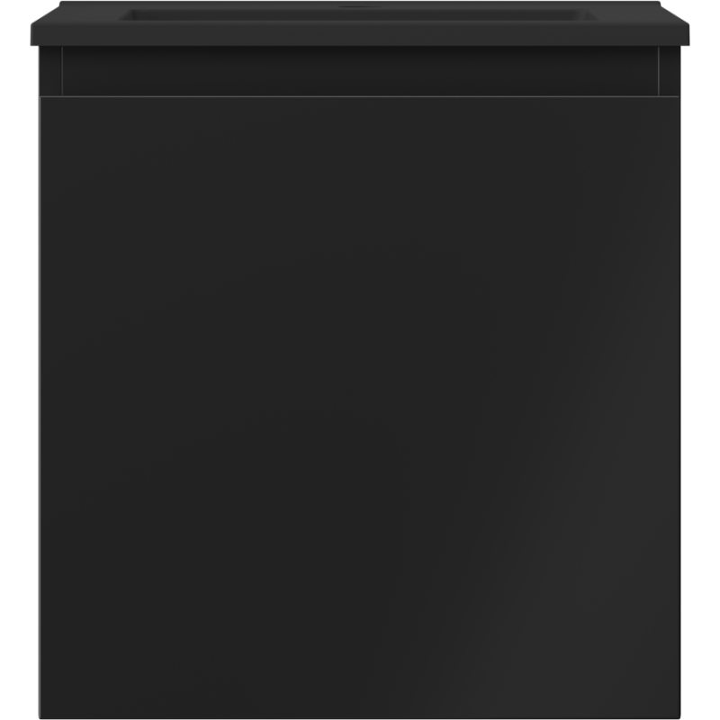Mexen Orio mueble de baño 45 cm con lavabo Otis, 1 cajón, negro mate - 91A10-04547-1-BF71-W18M71