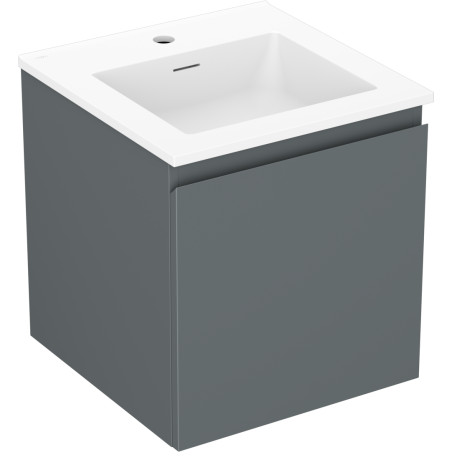 Mexen Orio 45 cm Badezimmerschrank mit Waschbecken Otis, 1 Schublade, grafit matt/weiß matt - 91A10-04547-1-BF66-W18M01