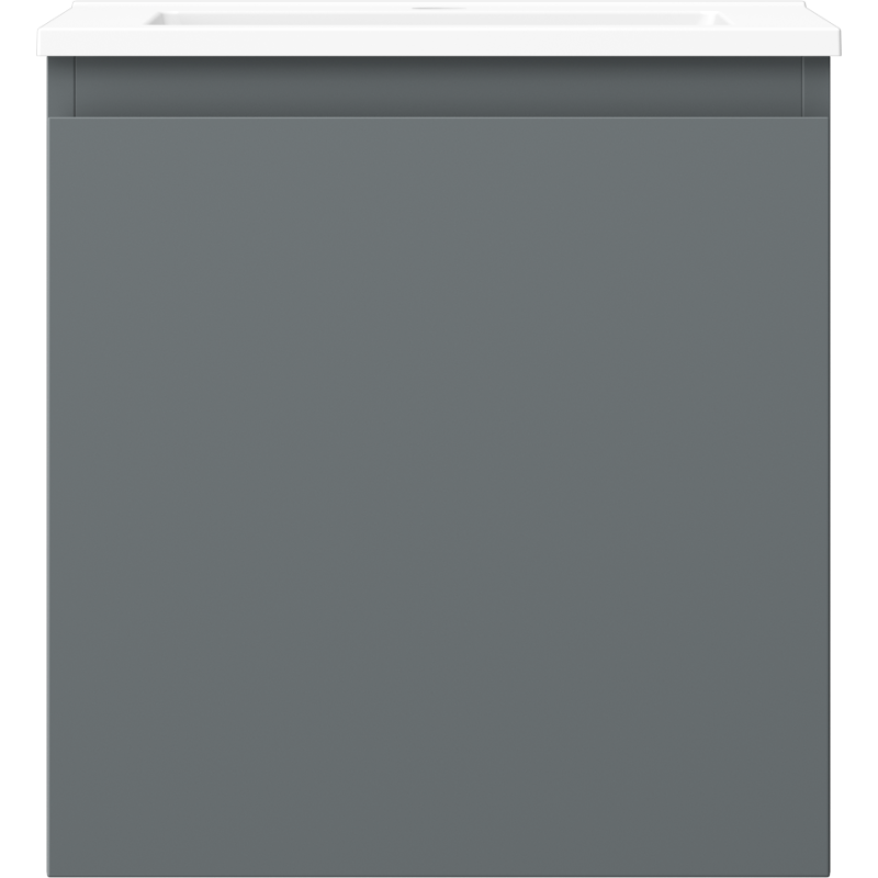 Mexen Orio 45 cm Bathroom Cabinet with Otis Basin, 1 Drawer, Graphite Matte/White Matte - 91A10-04547-1-BF66-W18M01