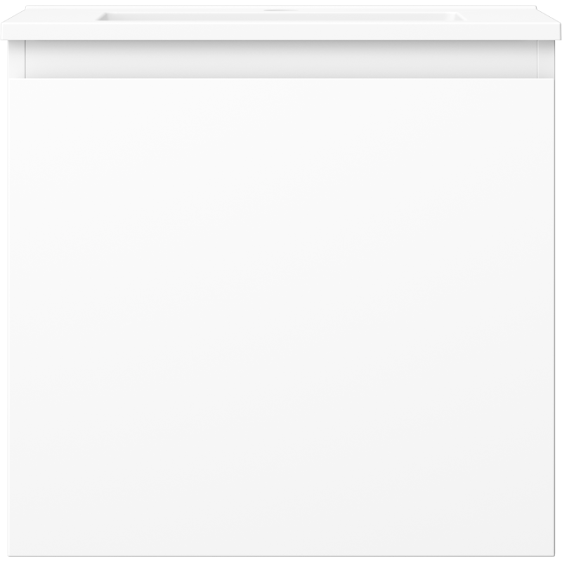 Mexen Orio badrumsskåp 50 cm med handfat Otis, 1 låda, vit matt - 91A10-05047-1-BF01-W18M01