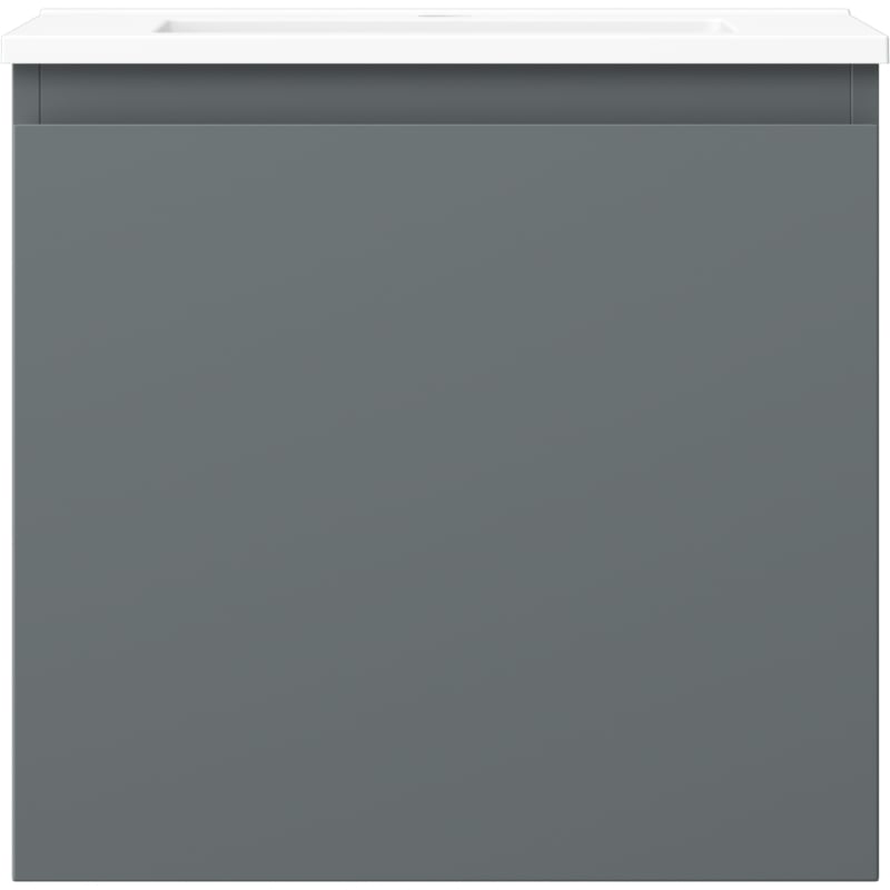 Mexen Orio 50 cm Bathroom Cabinet with Sink Otis, 1 Drawer, Matte Graphite/Matte White - 91A10-05047-1-BF66-W18M01