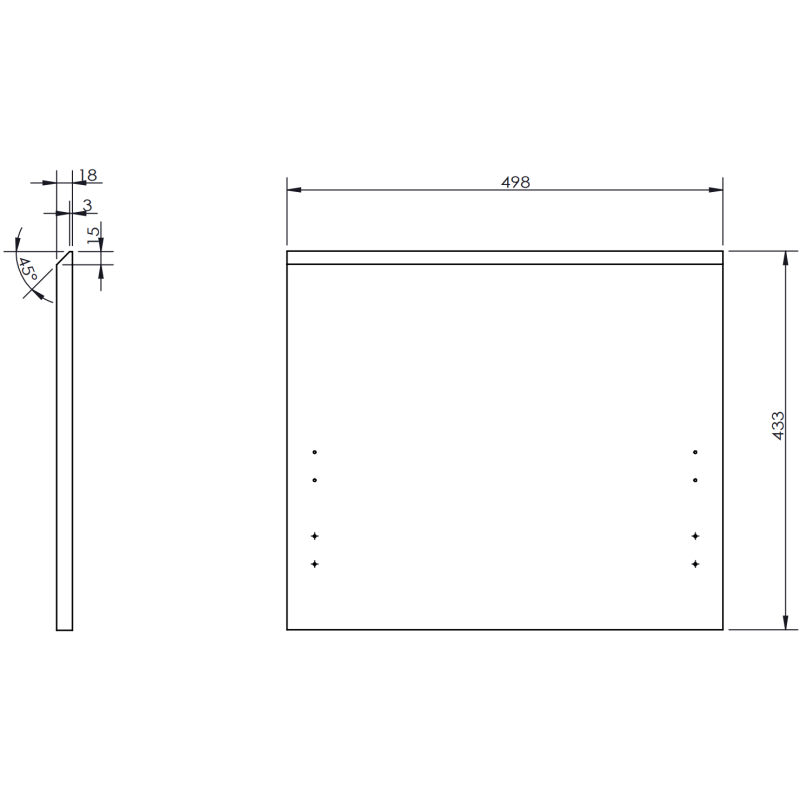 Mexen Orio kylpyhuonekaappi 50 cm altaalla Otis, 1 laatikko, matta grafiitti/valkoinen matta - 91A10-05047-1-BF66-W18M01