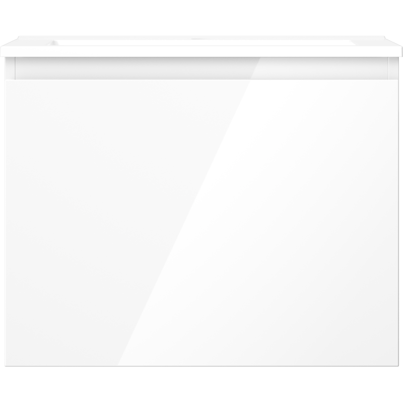 Mexen Orio badkamerkast 60 cm met wastafel Otis, 1 lade, wit glans - 91A10-06047-1-BF00-W18M00