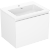 Mexen Orio bathroom cabinet 60 cm with Otis washbasin, 1 drawer, white matte - 91A10-06047-1-BF01-W18M01