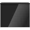 Mexen Orio Badezimmerschrank 60 cm mit Waschbecken Otis, 1 Schublade, Schwarz Glanz/Schwarz Matt - 91A10-06047-1-BF70-W18M71