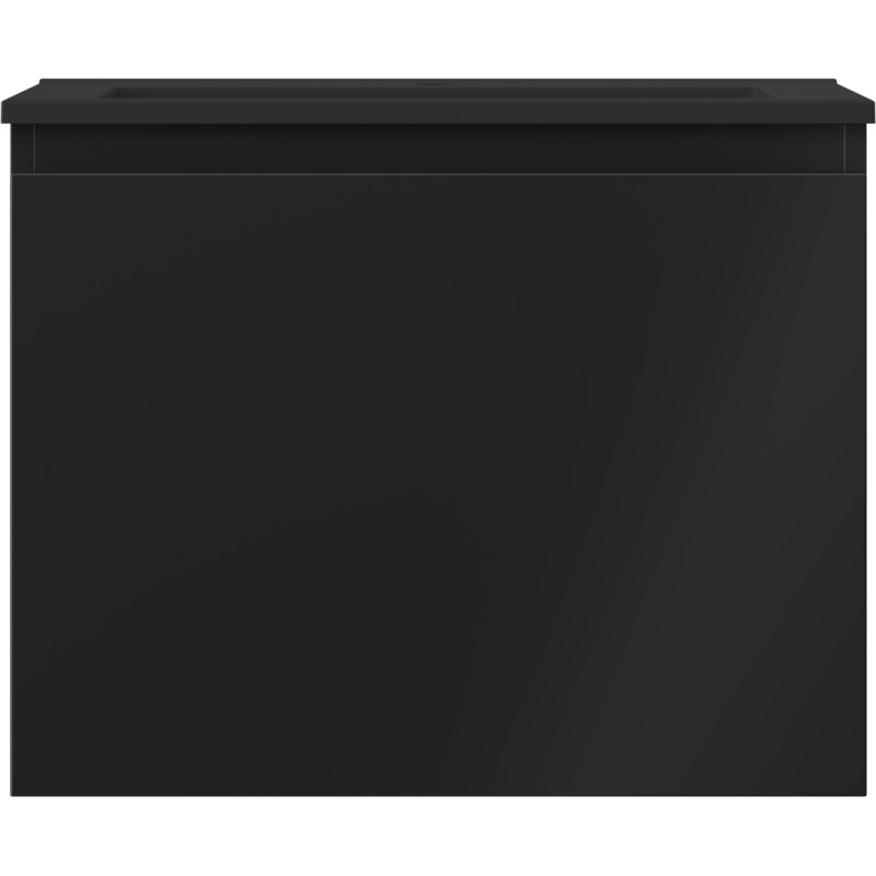 Mexen Orio armario de baño 60 cm con lavabo Otis, 1 cajón, negro mate - 91A10-06047-1-BF71-W18M71