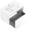 Mexen Orio mueble de baño de 70 cm con lavabo Otis, 1 cajón, blanco brillo - 91A10-07047-1-BF00-W18M00