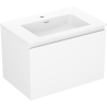 Mexen Orio bathroom cabinet 70 cm with Otis sink, 1 drawer, white matte - 91A10-07047-1-BF01-W18M01