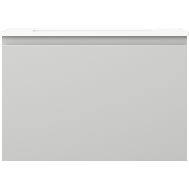 Mexen Orio Badezimmermöbel 70 cm mit Waschbecken Otis, 1 Schublade, grau matt/weiß matt - 91A10-07047-1-BF62-W18M01