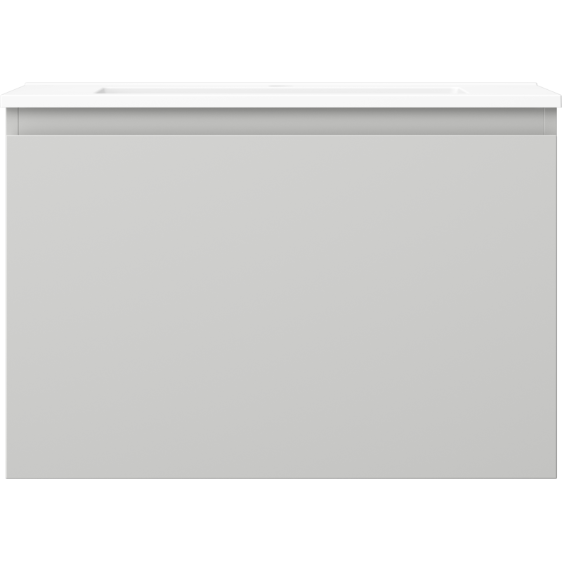 Mexen Orio badkamerkast 70 cm met wastafel Otis, 1 lade, grijs mat/wit mat - 91A10-07047-1-BF62-W18M01