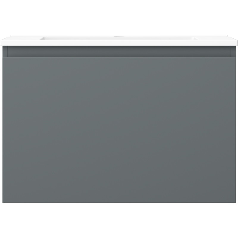 Mexen Orio armario de baño de 70 cm con lavabo Otis, 1 cajón, grafito mate/blanco mate - 91A10-07047-1-BF66-W18M01