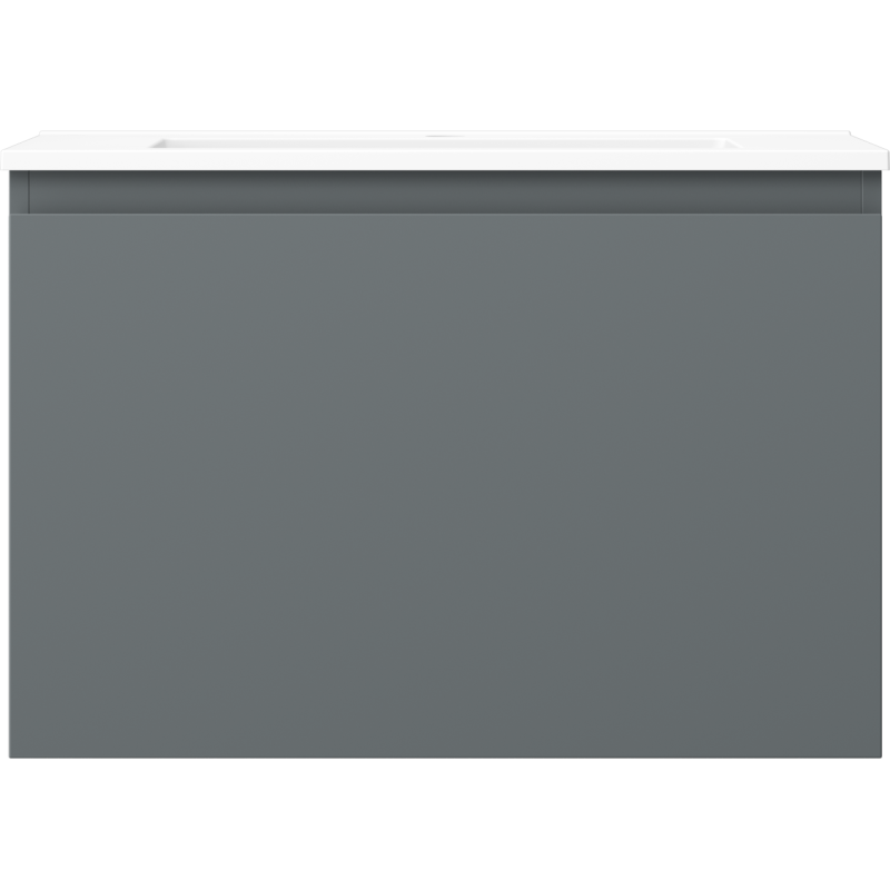 Mexen Orio mobiletto da bagno 70 cm con lavandino Otis, 1 cassetto, grafite opaco/bianco opaco - 91A10-07047-1-BF66-W18M01