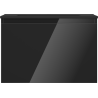 Mexen Orio Badezimmermöbel 70 cm mit Waschbecken Otis, 1 Schublade, schwarz glänzend/schwarz matt - 91A10-07047-1-BF70-W18M71