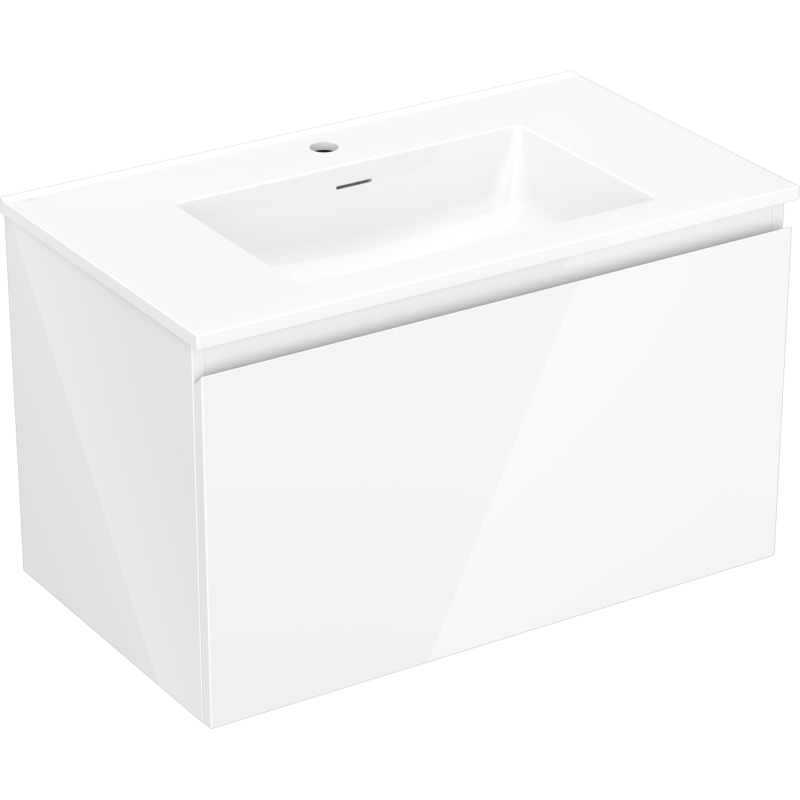 Mexen Orio mobile da bagno 80 cm con lavabo Otis, 1 cassetto, bianco lucido - 91A10-08047-1-BF00-W18M00