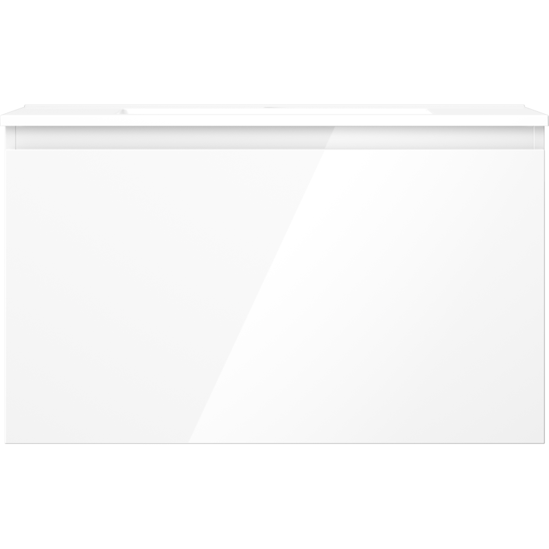 Mexen Orio meuble de salle de bain 80 cm avec lavabo Otis, 1 tiroir, blanc brillant - 91A10-08047-1-BF00-W18M00