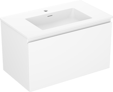 Mexen Orio bathroom cabinet 80 cm with Otis washbasin, 1 drawer, white matte - 91A10-08047-1-BF01-W18M01