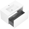 Mexen Orio mobile bagno 80 cm con lavandino Otis, 1 cassetto, bianco opaco - 91A10-08047-1-BF01-W18M01