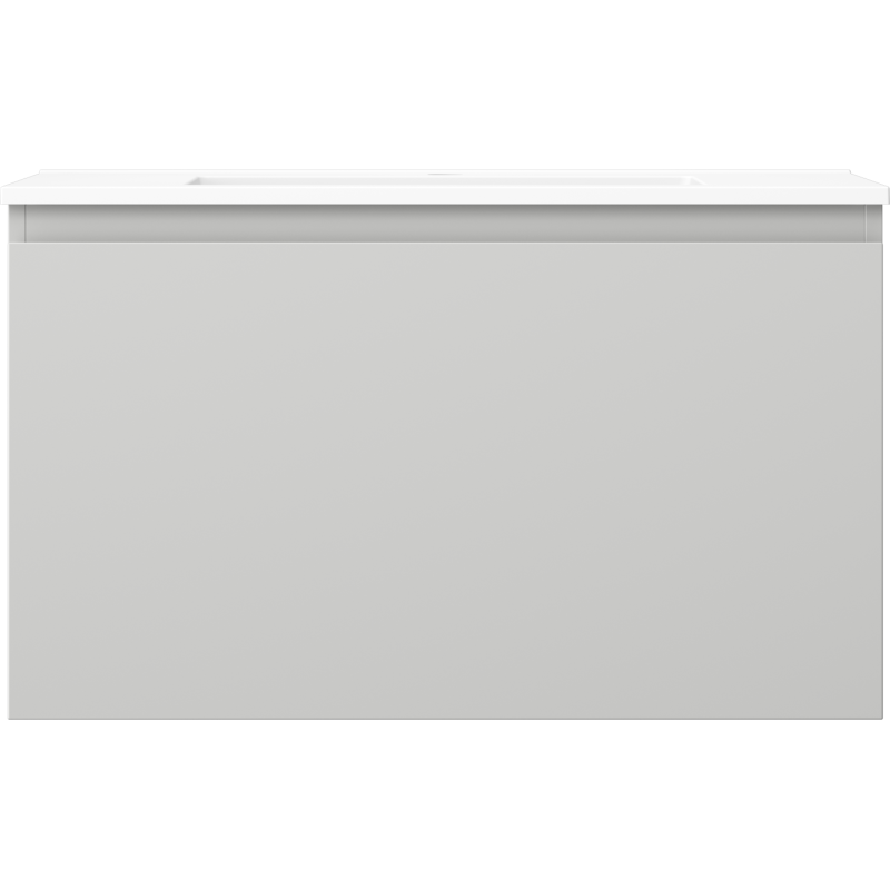 Mexen Orio meuble de salle de bains 80 cm avec lavabo Otis, 1 tiroir, gris mat/blanc mat - 91A10-08047-1-BF62-W18M01