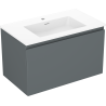 Mexen Orio mobile da bagno 80 cm con lavabo Otis, 1 cassetto, grafite opaco/bianco opaco - 91A10-08047-1-BF66-W18M01
