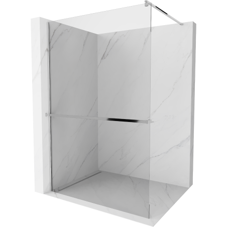 Mexen Kioto+ douchewand met plank Walk-in 70 x 200 cm, transparant, chroom - 800-070-121-01-00
