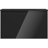 Mexen Orio Badezimmerschrank 80 cm mit Waschbecken Otis, 1 Schublade, schwarz glänzend/schwarz matt - 91A10-08047-1-BF70-W18M71