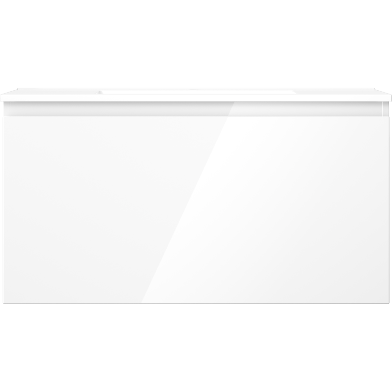 Mexen Orio badkamerkast 90 cm met wastafel Otis, 1 lade, wit glans - 91A10-09047-1-BF00-W18M00