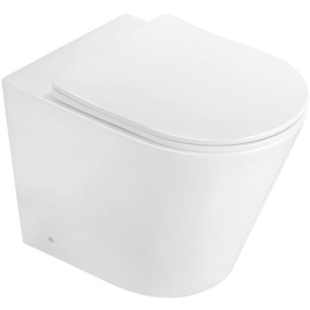 Mexen Rico miska wc stojąca Rimless z deską wolnoopadającą slim, duroplast, biała połysk - 32724000