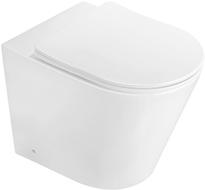 Mexen Rico stojeća WC školjka Rimless s daskom sporog zatvaranja slim, duroplast, bijela sjajna - 32724000