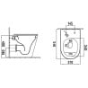 Mexen Rico staande wc-pot Rimless met slanke, softclose duroplast zitting, wit glanzend - 32724000