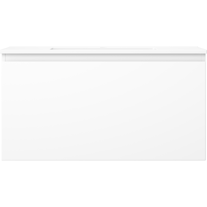 Mexen Orio mueble de baño de 90 cm con lavabo Otis, 1 cajón, blanco mate - 91A10-09047-1-BF01-W18M01