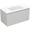 Mexen Orio meuble de salle de bain 90 cm avec lavabo Otis, 1 tiroir, gris mat/blanc mat - 91A10-09047-1-BF62-W18M01