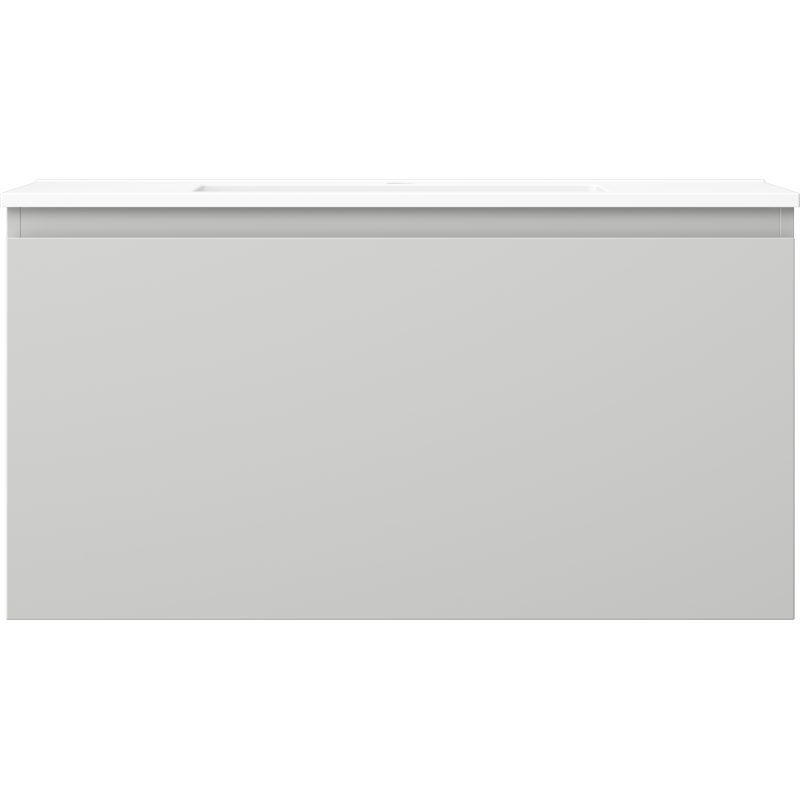 Mexen Orio armadietto da bagno 90 cm con lavabo Otis, 1 cassetto, grigio opaco/bianco opaco - 91A10-09047-1-BF62-W18M01