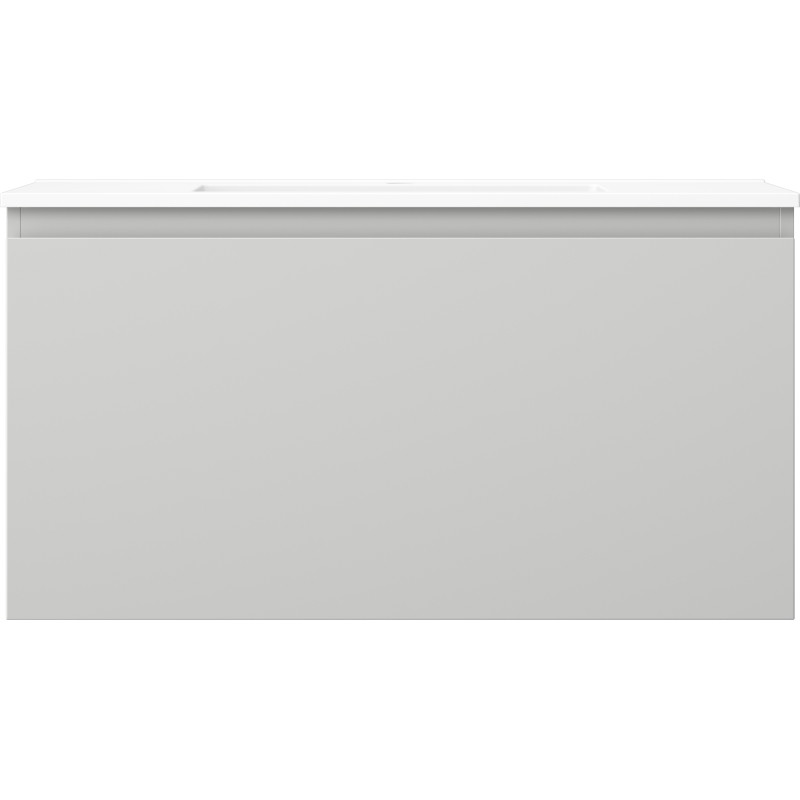 Mexen Orio vannitoakapp 90 cm valamu Otis, 1 sahtel, hall matt/valge matt - 91A10-09047-1-BF62-W18M01