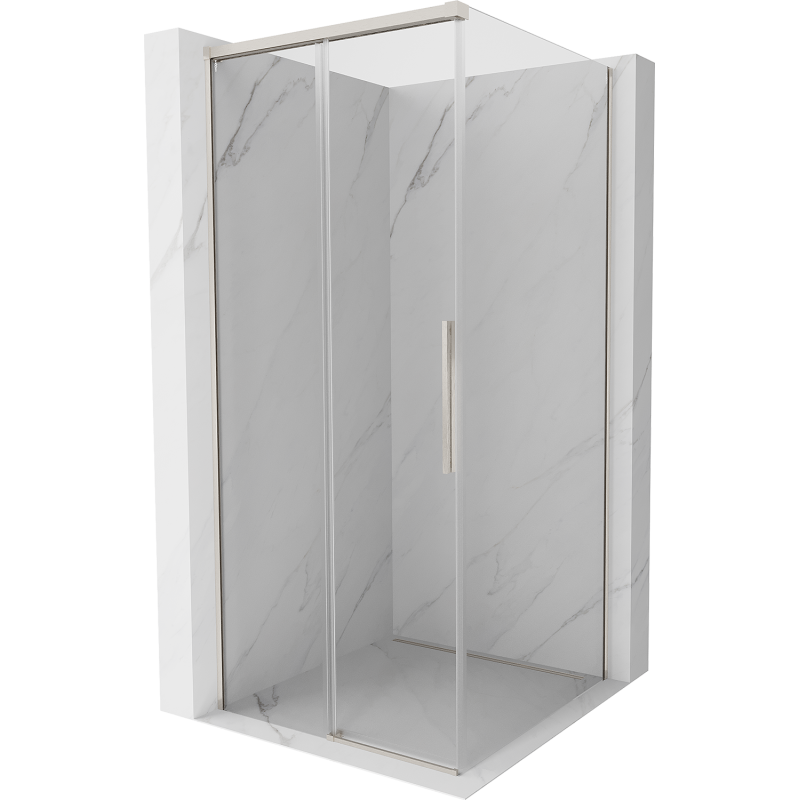 Mexen Rox cabine de douche coulissante 120 x 120 cm, transparent, nickel brossé - 8C2-120-120-97-00