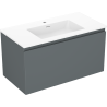 Mexen Orio armario de baño 90 cm con lavabo Otis, 1 cajón, grafito mate/blanco mate - 91A10-09047-1-BF66-W18M01