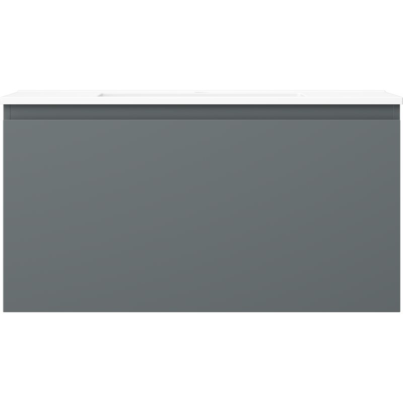 Mexen Orio armario de baño 90 cm con lavabo Otis, 1 cajón, grafito mate/blanco mate - 91A10-09047-1-BF66-W18M01