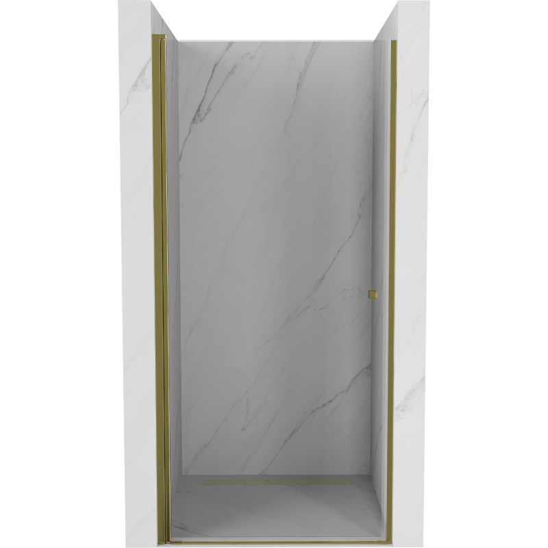 Mexen Pretoria okretna tuš vrata 70 cm, prozirna, zlatna - 852-070-000-50-00
