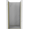 Mexen Pretoria douchedeur zwenkend 70 cm, transparant, goud - 852-070-000-50-00